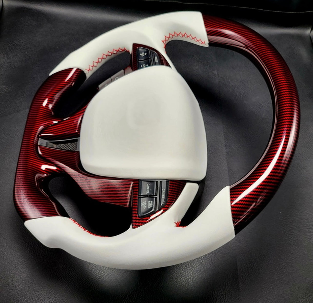 8th Gen Honda Accord Coupe 2008-12, Odyssey 2011-17 Hydro Dip Carbon Steering Wheel