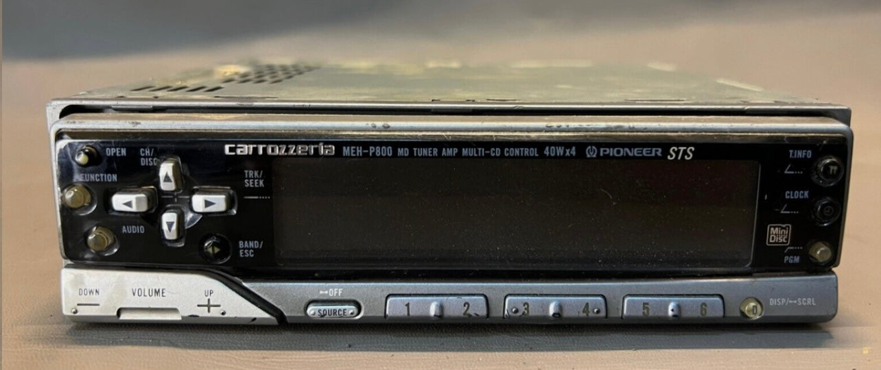 Carrozzeria Pioneer MEH-P800 MD Tuner AMP Multi-CD Control STS 1Din JDM