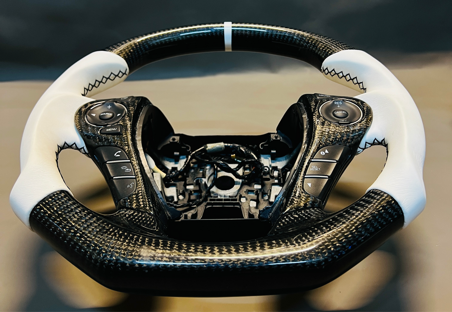 9th Gen Honda Accord 2013-2017 Real Carbon Fiber Custom Steering Wheel