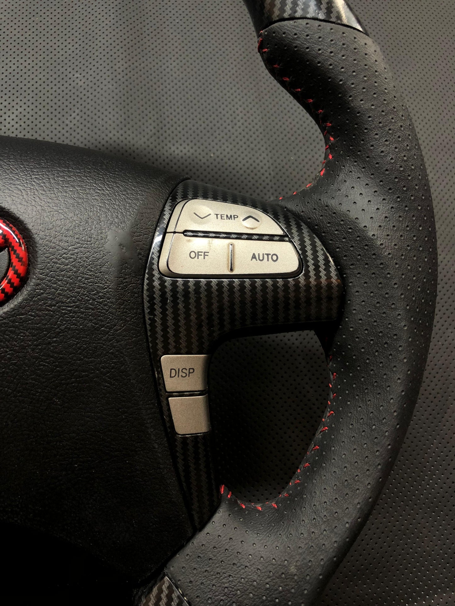 TOYOTA HILUX VIGO FORTUNER CAMRY 2005-14 HYDRO DIP CARBON FIBER STEERING WHEEL