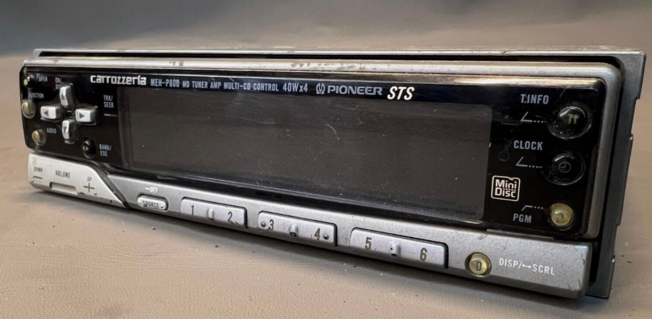 Carrozzeria Pioneer MEH-P800 MD Tuner AMP Multi-CD Control STS 1Din JDM
