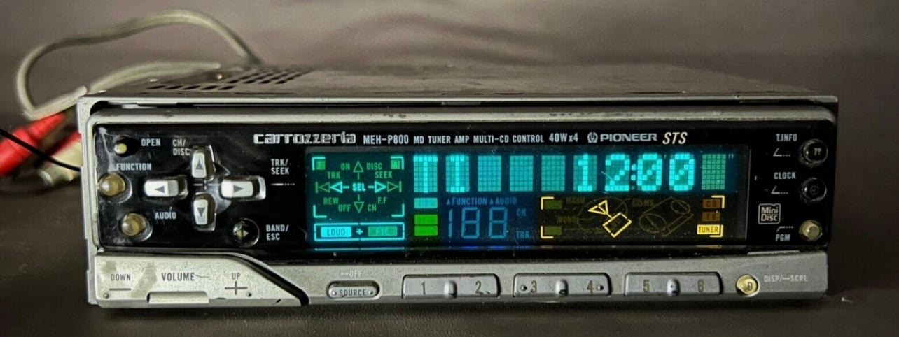 Carrozzeria Pioneer MEH-P800 MD Tuner AMP Multi-CD Control STS 1Din JDM