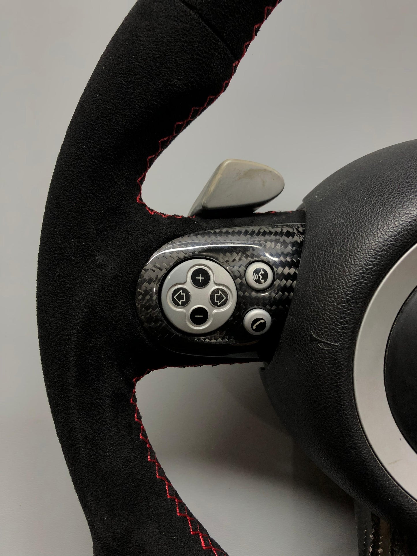 BMW MINI Cooper R55 R56 R60 JCW Customized Black Suede Steering Wheel