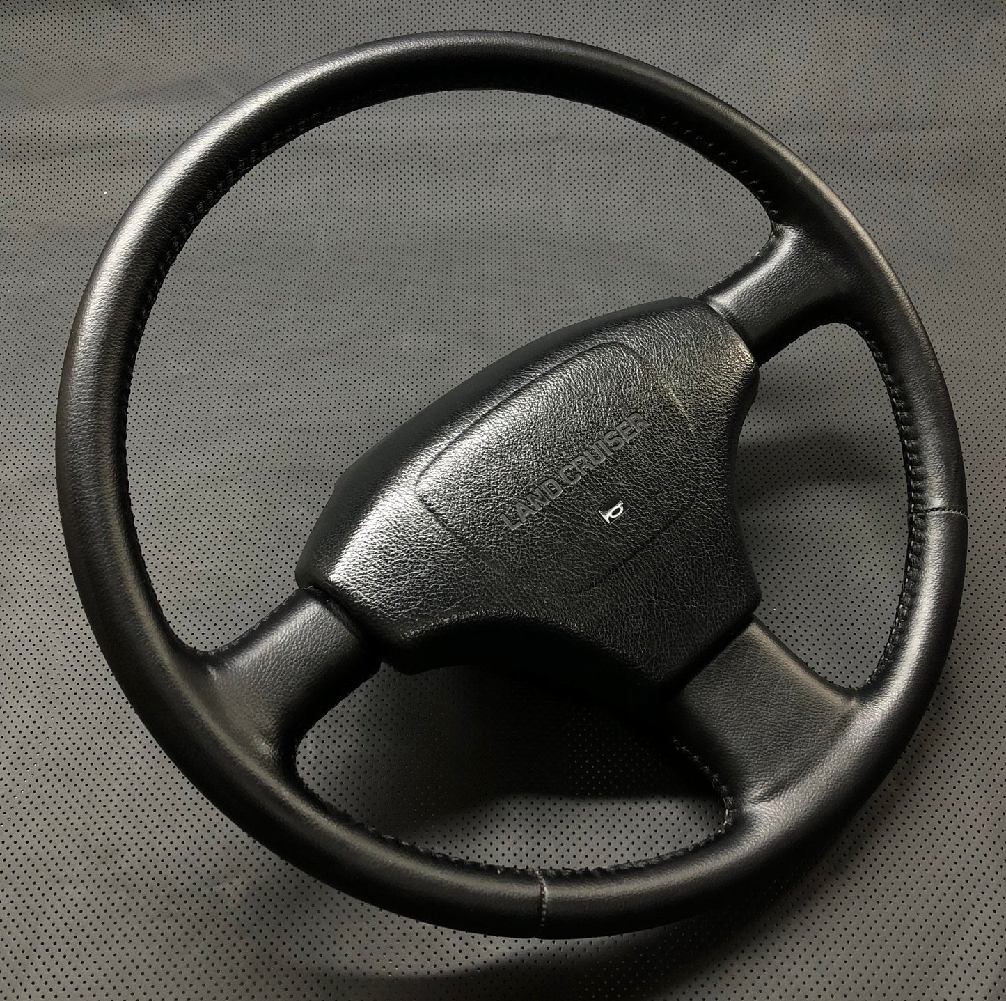 JDM Toyota Land Cruiser 80 Series FJ80 FZJ80 OEM Steering Wheel Fresh Stitched