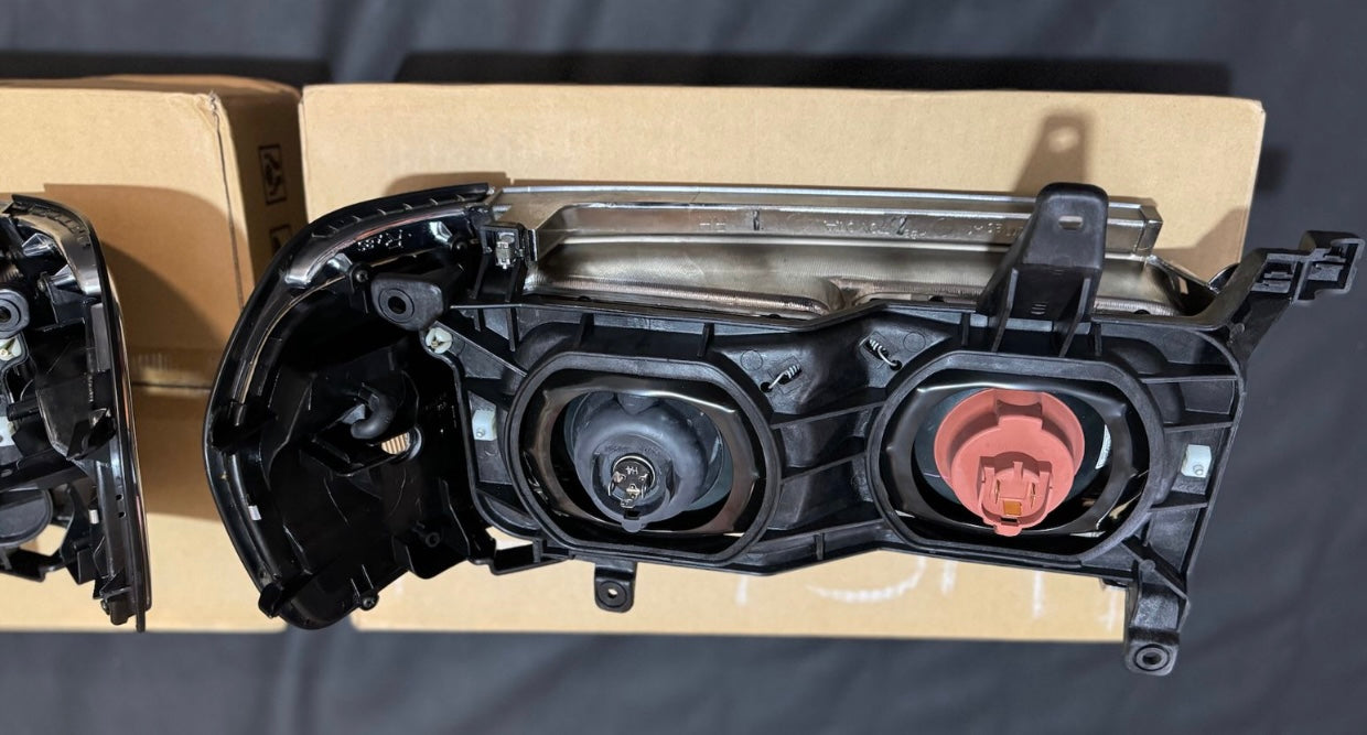 NOS Toyota Land Cruiser 80 Series Complete 4 Eye Quad Headlights Set NEW JDM