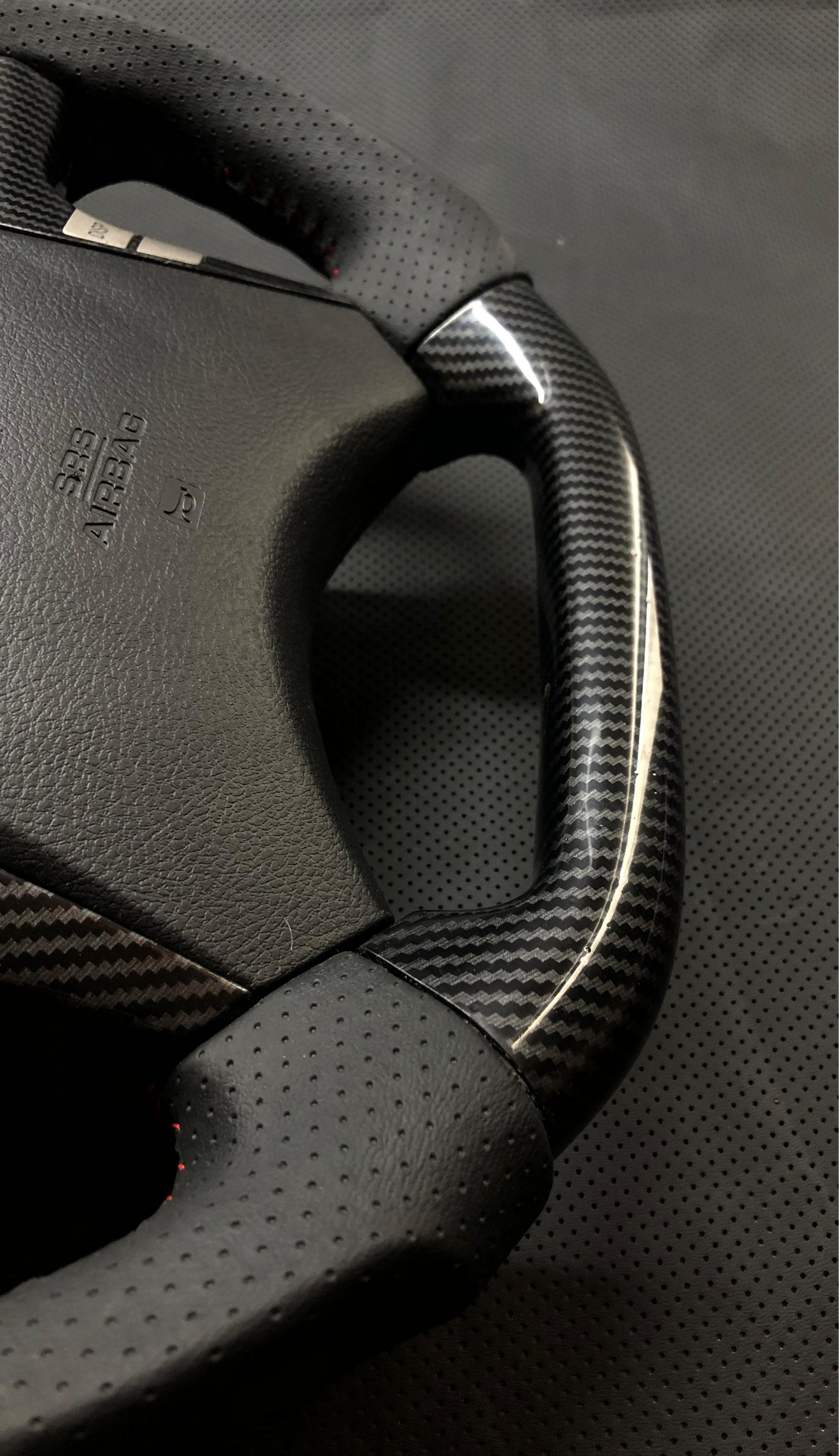 TOYOTA HILUX VIGO FORTUNER CAMRY 2005-14 HYDRO DIP CARBON FIBER STEERING WHEEL