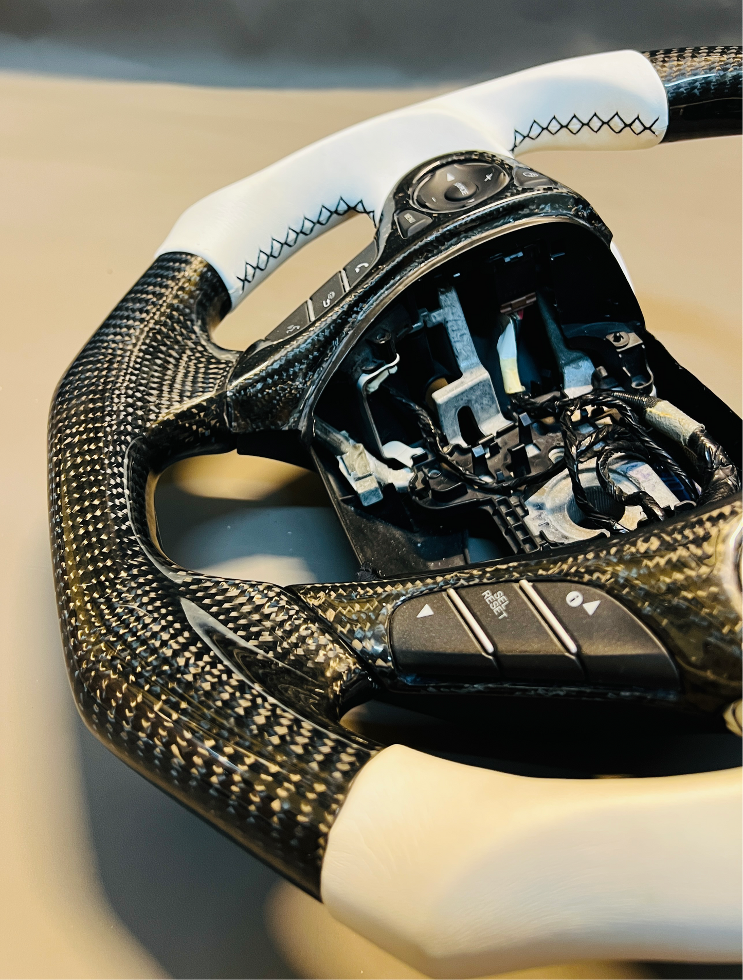 9th Gen Honda Accord 2013-2017 Real Carbon Fiber Custom Steering Wheel