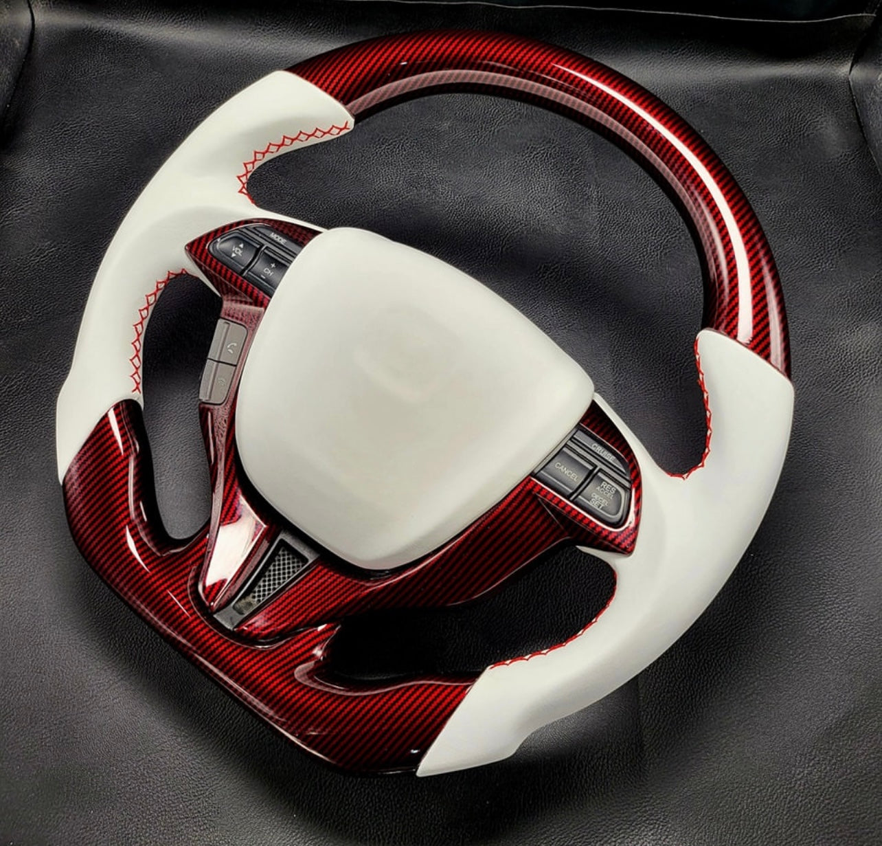 8th Gen Honda Accord Coupe 2008-12, Odyssey 2011-17 Hydro Dip Carbon Steering Wheel