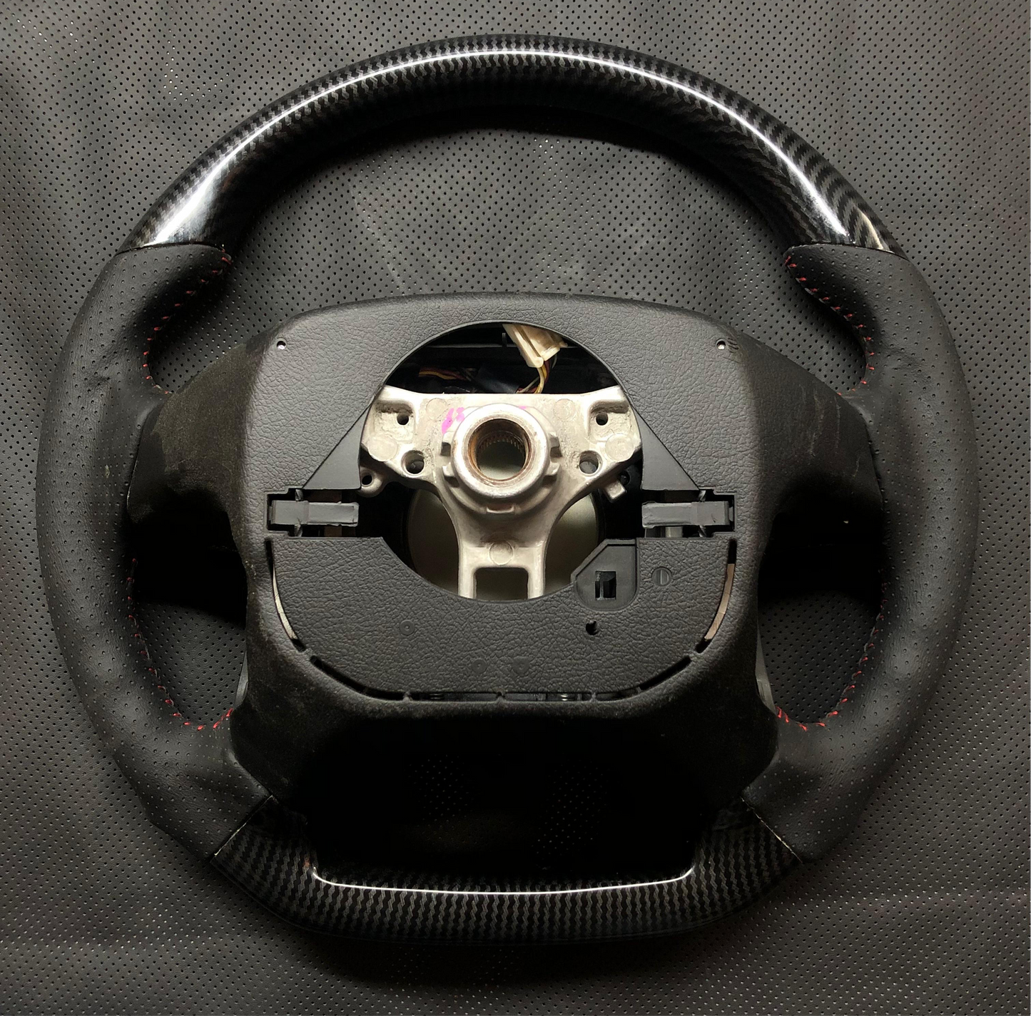 TOYOTA HILUX VIGO FORTUNER CAMRY 2005-14 HYDRO DIP CARBON FIBER STEERING WHEEL