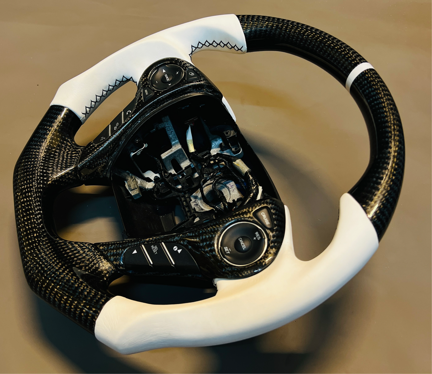 9th Gen Honda Accord 2013-2017 Real Carbon Fiber Custom Steering Wheel
