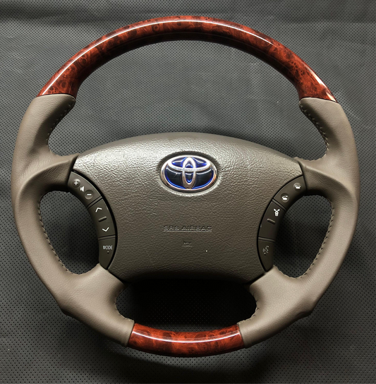 Toyota Land Cruiser 100 Series, LX470 GX470 03-09 Wooden Grain Steering Wheel