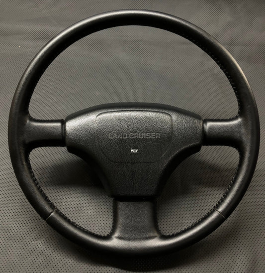 JDM Toyota Land Cruiser 80 Series FJ80 FZJ80 OEM Steering Wheel Fresh Stitched