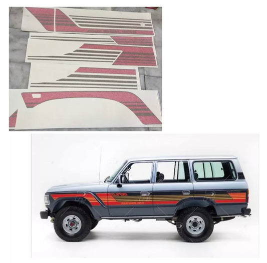 Toyota Land Cruiser 60 Series FJ60 Fj62 BJ60 HJ61 Side body sticker Retro Style