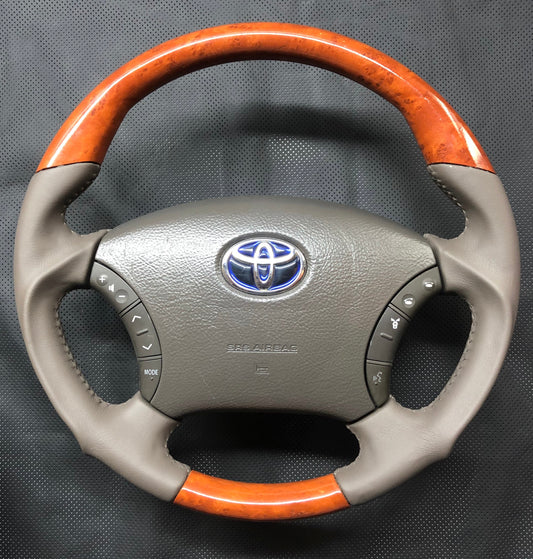 Toyota Land Cruiser 100 Series, LX470 GX470 03-09 Wooden Grain Steering Wheel
