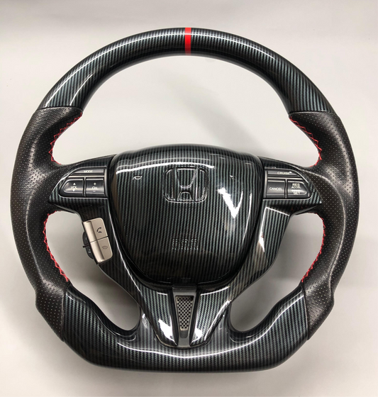 8th Gen Honda Accord Coupe 2008-12, Odyssey 2011-17 Hydro Dip Carbon Steering Wheel