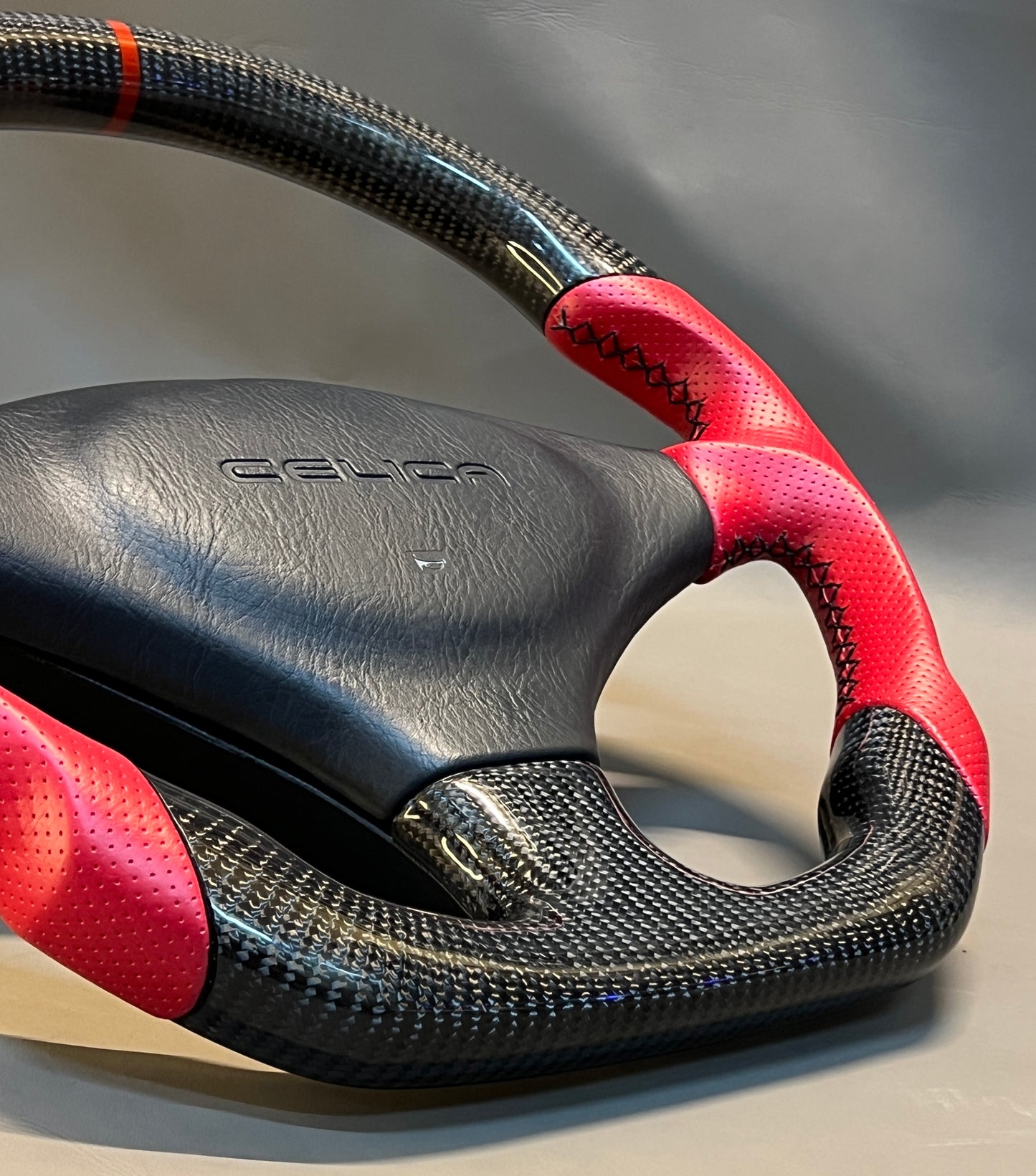 Toyota Celica ST185 GT4 Flat Bottom Real Carbon Fiber Custom Steering wheel