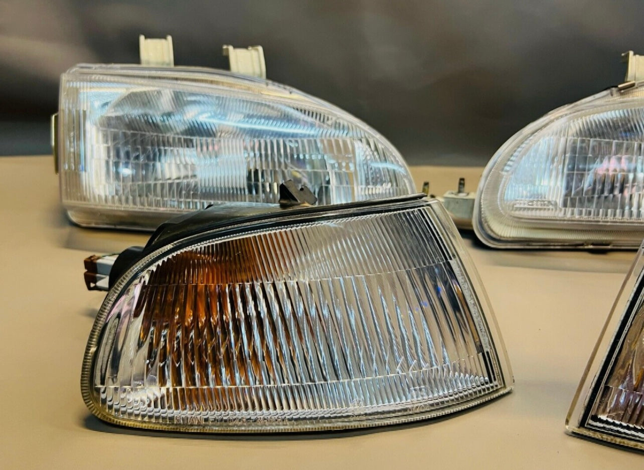 Honda CIVIC 92-95 EJ1 EJ2 EG5 EG6 Hatch Coupe Front Head lights Set OEM JDM