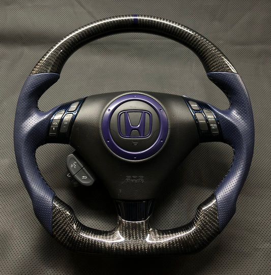 HONDA ACCORD CL7 CL9 ACURA TSX 2004-2008 Real Carbon Fiber Steering Wheel