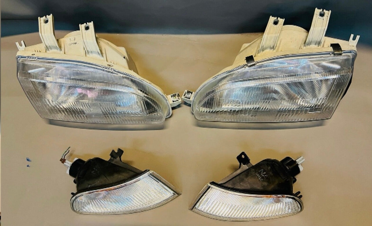 Honda CIVIC 92-95 EJ1 EJ2 EG5 EG6 Hatch Coupe Front Head lights Set OEM JDM
