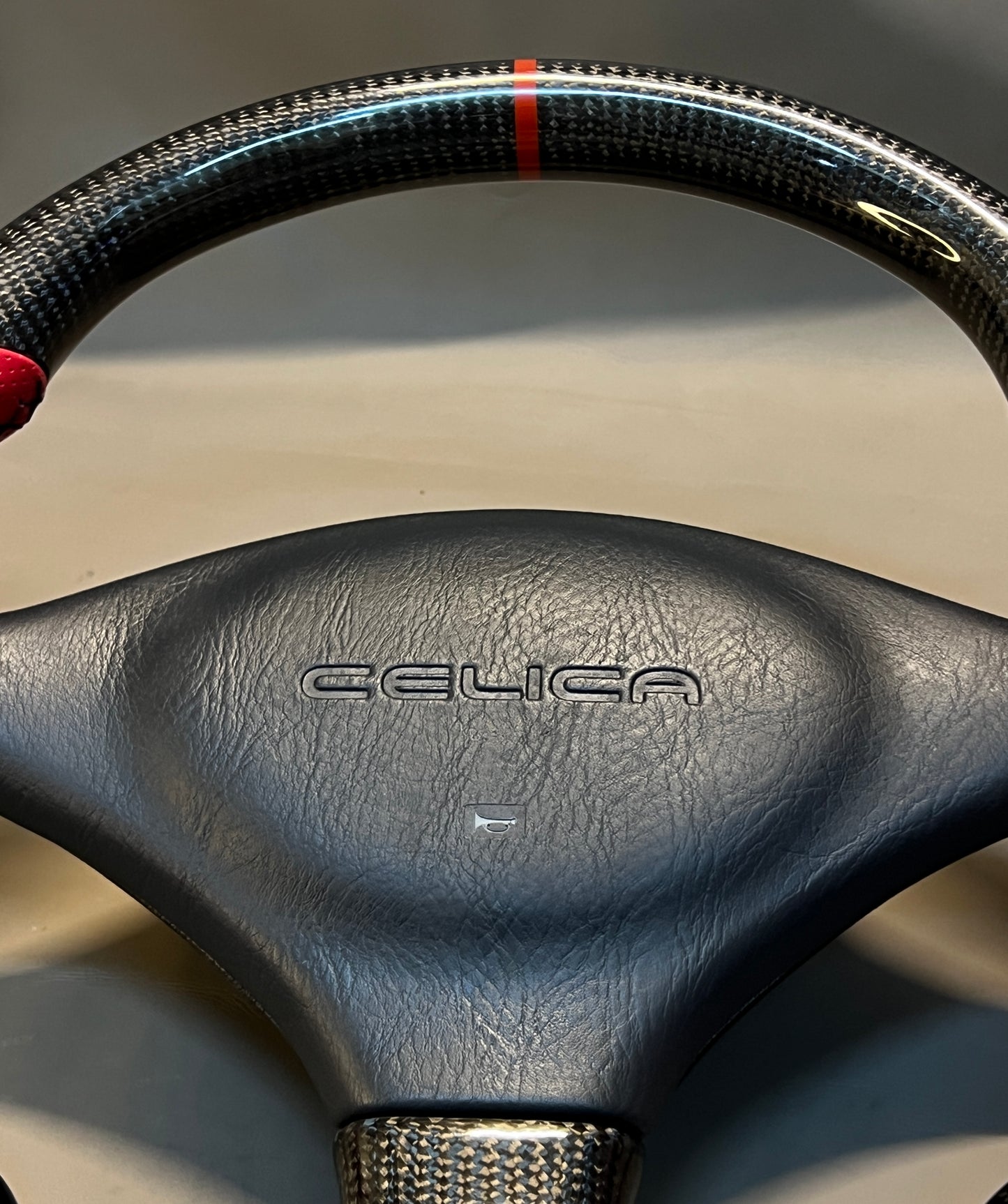 Toyota Celica ST185 GT4 Flat Bottom Real Carbon Fiber Custom Steering wheel